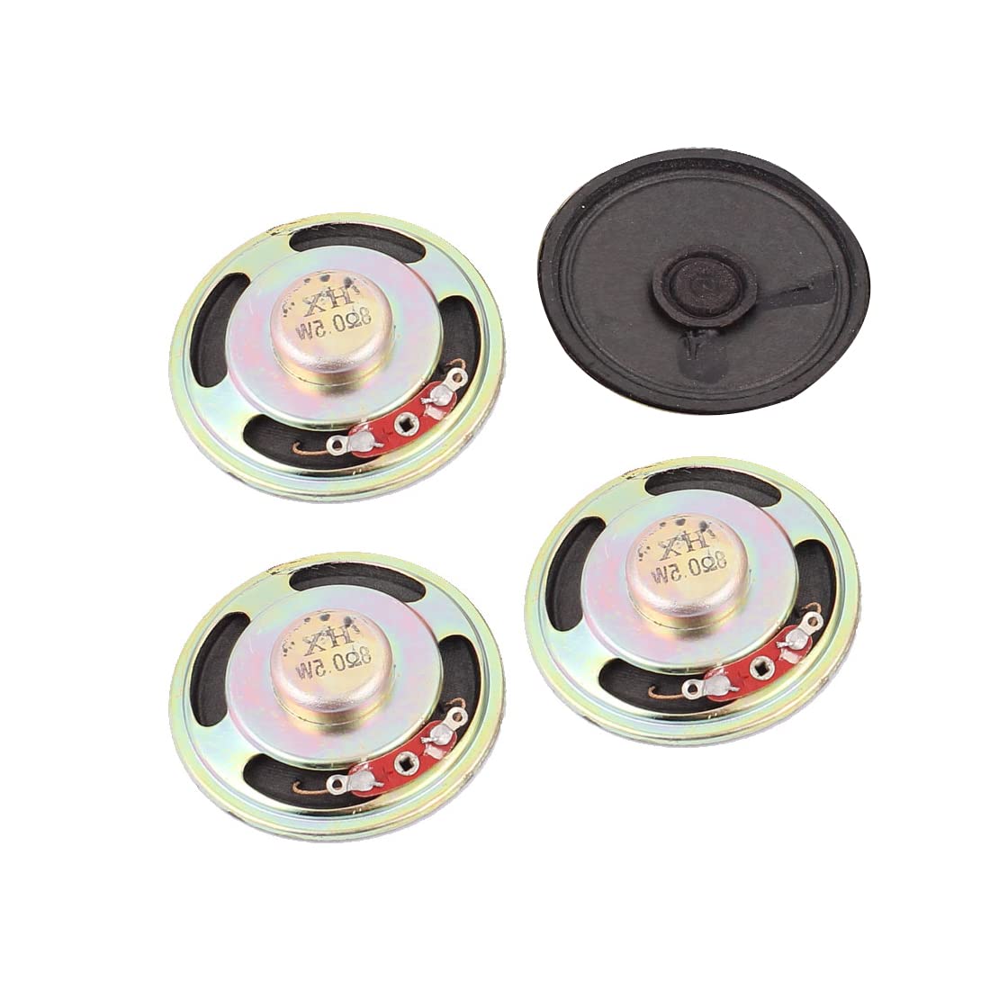 2 Altoparlanti Magnetici 8 Ohm 0.25W - Diametro 27mm | Per Amplificatori, DIY Audio | Colore Verde - Foto 5