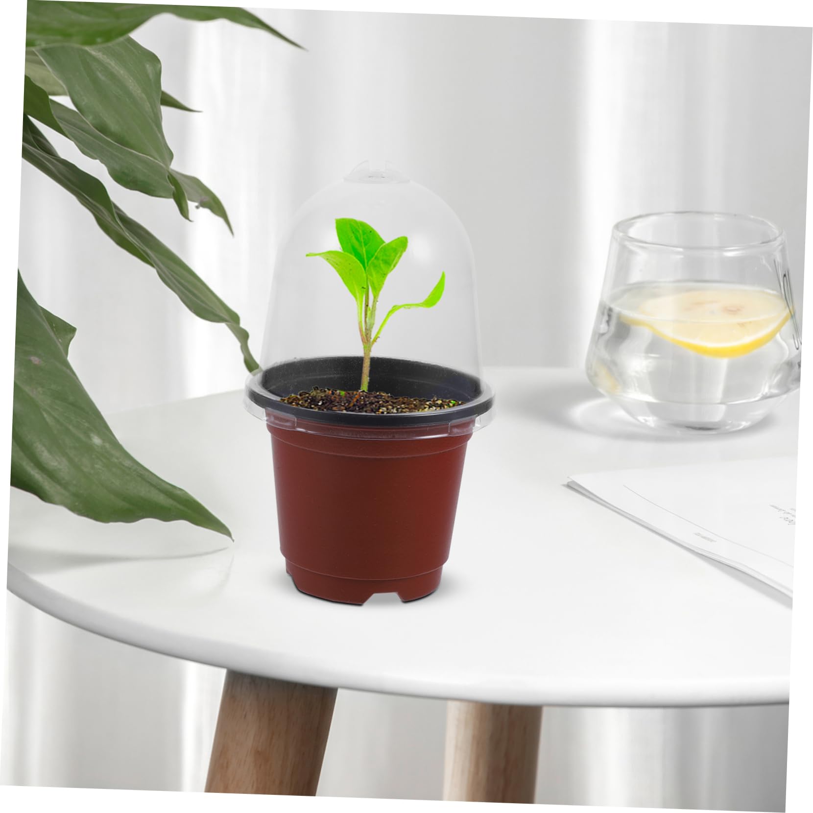 YARNOW 20 Juegos Maceta de jardín macetas para Plantas plantador Maceta de jardineria macetas de vivero de Flores guardería Olla de galón Lavabo al Aire envase
