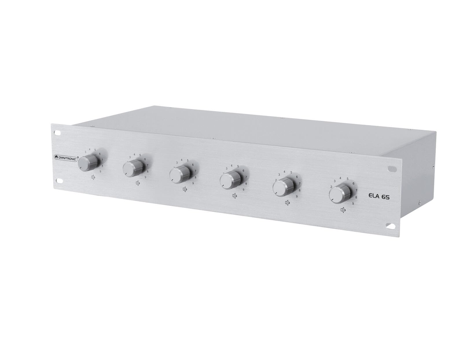 OMNITRONIC ELA 6S-Zonen LS-Regler 5W SIL | Stereo-Lautstärkeregler für 6 Zonen
