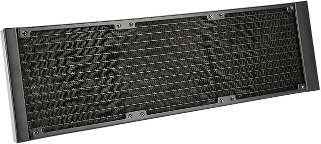 Richer-R Aluminum PC Heat Exchanger Radiator,12 Tubes PC Computer Heat Exchanger Fast Heat Dissipation Chip Cooling Water Cooler Tube for PC(360mm)