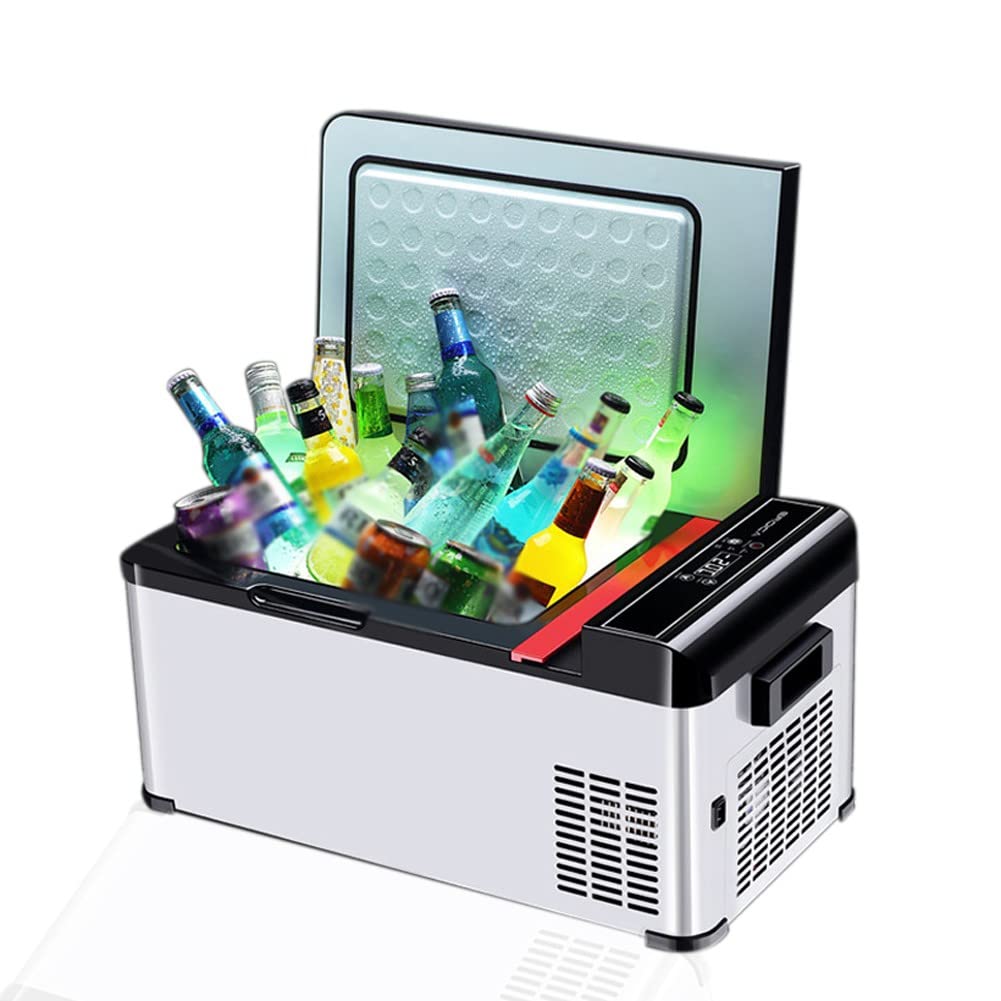 ZHEYANG Nevera Para Autocaravana Nevera Portatil Pequeña 17 Litros Nevera Portátil Eléctrica Refrigerador de Coche para Camping,Viajes,Coche Z0524(Color:Q-18,Size:car & home use)