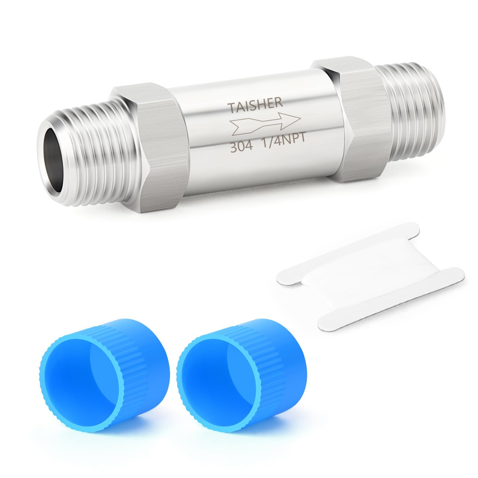 Clapet anti-retour mâle NPT résistant en acier inoxydable 304 pour stopper le refoulement