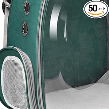 GIANTE Waterproof Pet Carrier Backpack Puppy Dome Hiking Outdoor Knapsack Green