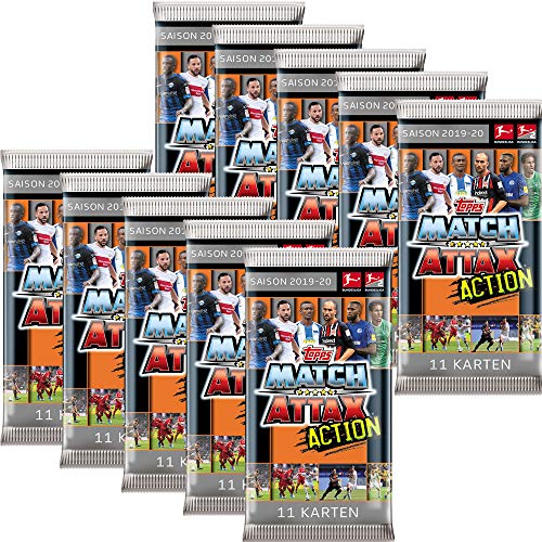 Preisvergleich Produktbild CAGO Topps Match Attax Action 2019 / 20 - 10 Booster