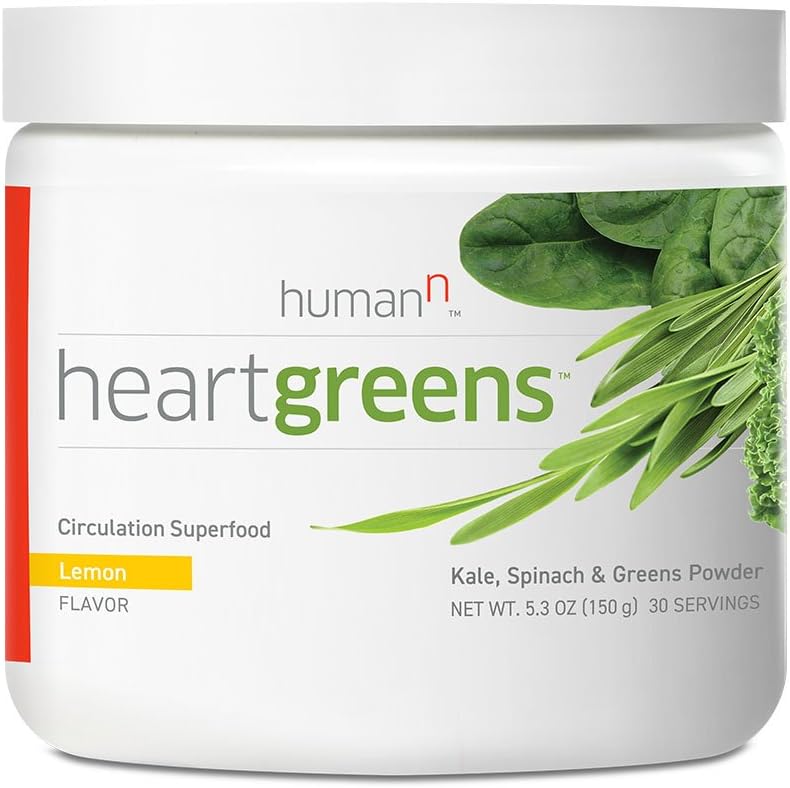 HumanN Heartgreens, Circulation Superfood, Lemon Flavor, 5.3 oz (150 g)