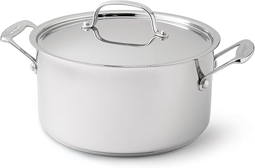 Cuisinart 744-24 Chef's Classic - Olla de acero inoxidable con tapa, 6 cuartos de galón, color plateado Cuisinart 744-24 Chef's Classic - Olla de acero inoxidable con tapa, 6 cuartos de galón, color plateado