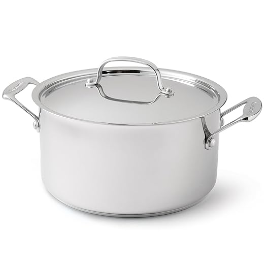 Cuisinart 744-24 Chef's Classic Stainless Stockpot with Cover, 6-Quart,Silver