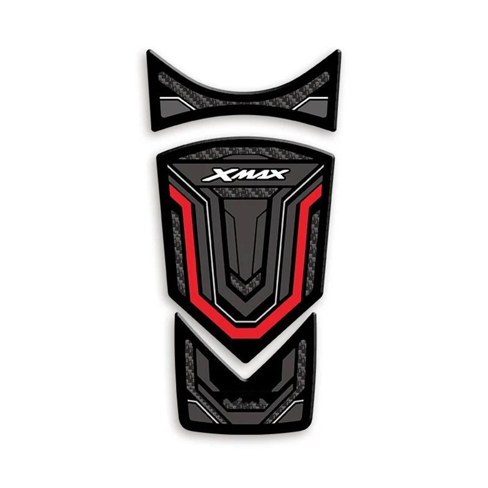 for Yamaha XMAX300 2024 Years Motorcycle Rubber Fuel Tank Stickers Kits of Bike Gas Pad Decoration Decals Fishbone Tank Pad(Color11)