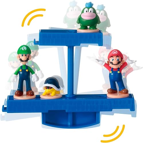 Miniatura 8 de Epoch Games Super Mario - Paquete de juego de equilibrio, 3 juegos de acción de mesa para mayores de 4 años con 12 figuras de acción coleccionables