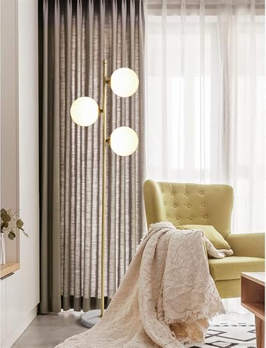 Ragibow Floor Lamp Gold Vintage Floor Lamp Living Room American Style Standing Lamp 3 Bulbs Bright Floor Lamp Lighting Novel Led Vertical Lamp Bedroom Luxury Lamp #TOP3