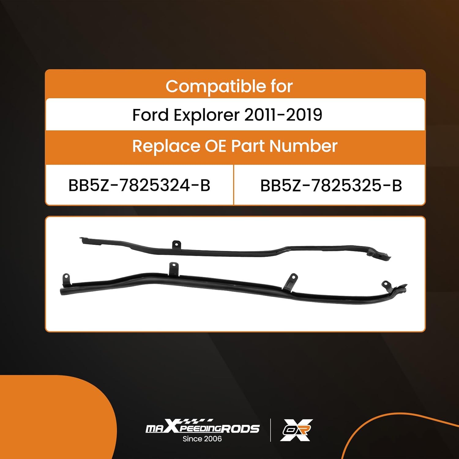 maXpeedingrods 2pcs Rear Door Weatherstrip Seal Left & Right for Ford Explorer 2011-2019 Driver Side and Passenger Side, Replace BB5Z7825324B BB5Z7825325B