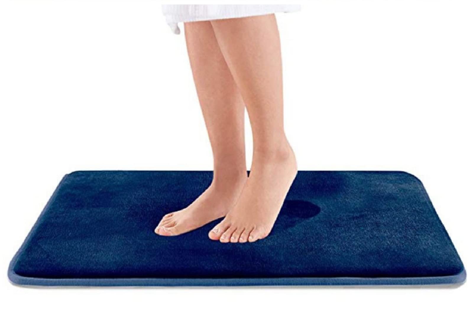 Memory Foam Badvorleger, saugfähig, super gemütlich, Badezimmerteppich, Badematte, 60 x 90 cm