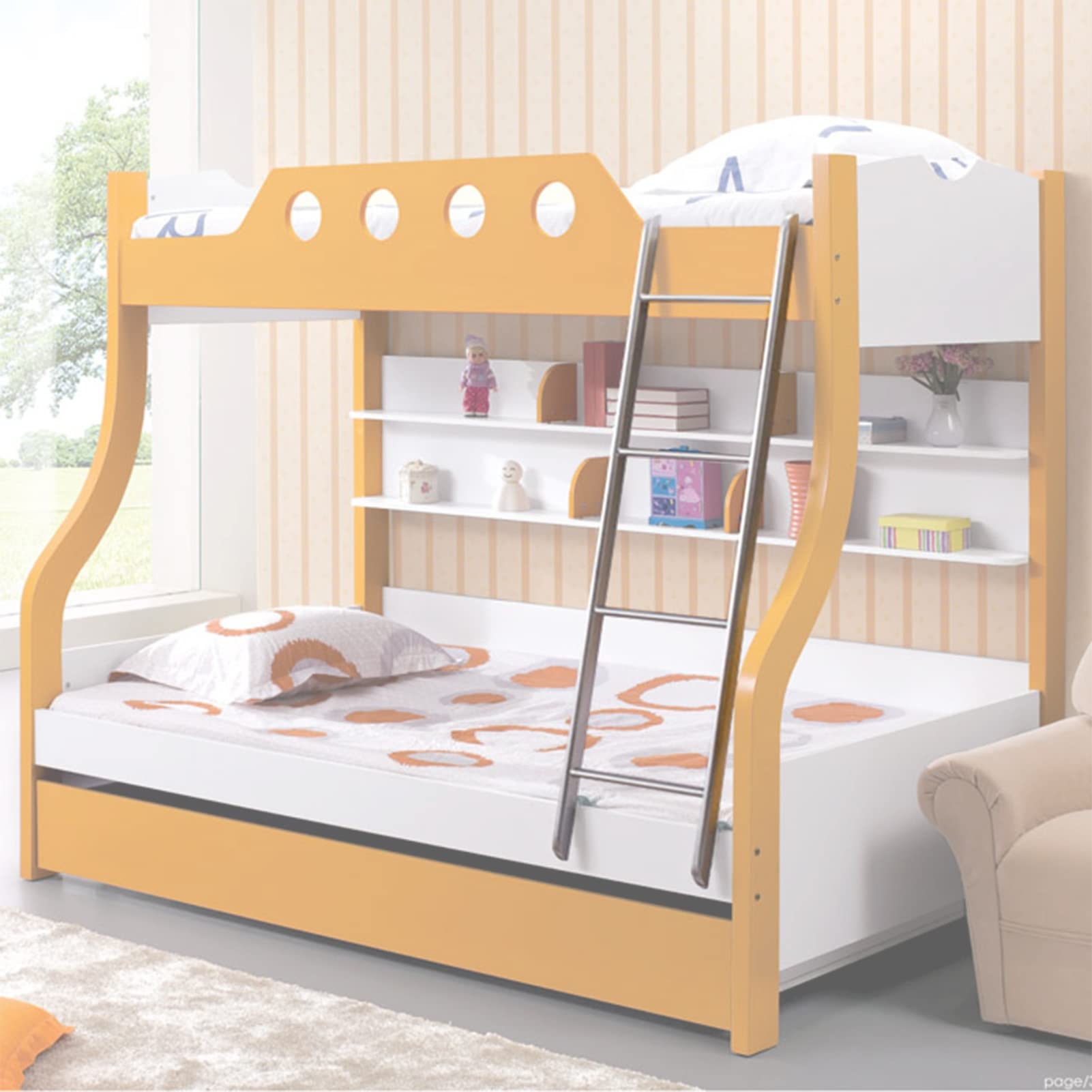 Échelle de lit superposé en acier résistant pour sécuriser la chambre