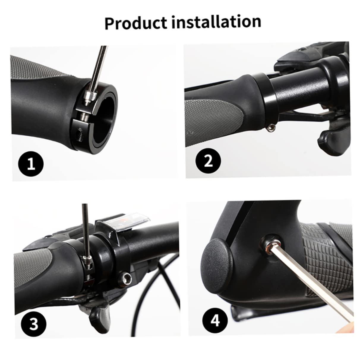 Milisten rutschfeste Gummigriffe mit Verriegelungsmechanismus für Mountainbike Lenker Ergonomische Fahrradgriffe für Langstreckenfahrten und Straßenräder