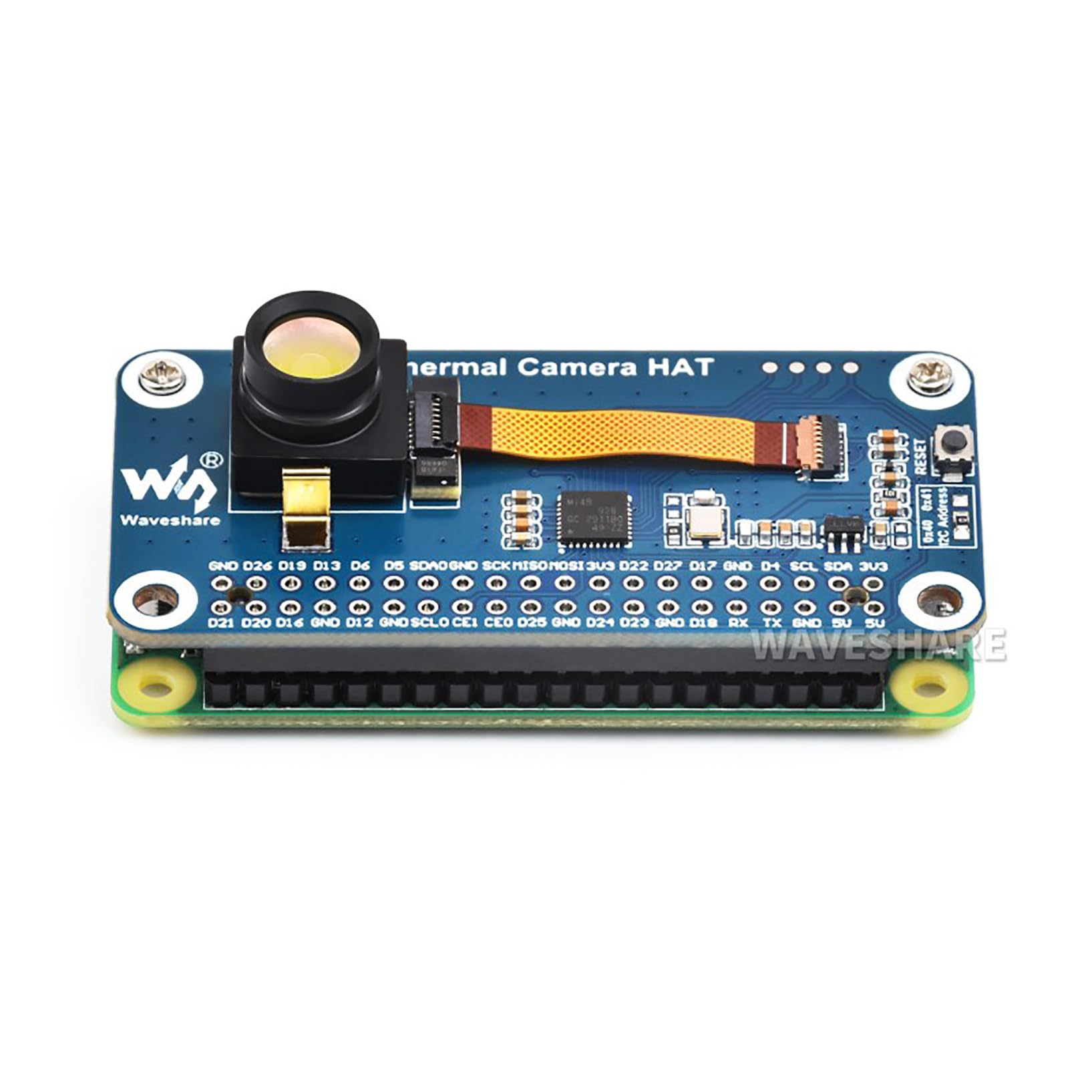 Modulo per fotocamera a infrarossi a lunga durata, compatibile con Raspberry Pi 80 × 62 pixel, 45 ° FOV, con 40 pin GPIO Header Shutter-Less Design per fotocamera Raspberry Pi IR