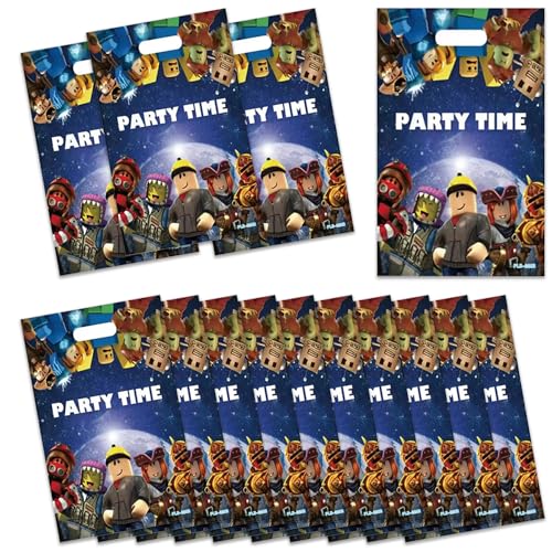 ShrooFit 30Pcs Roblo-x Party Gift Bags Gooddie Bags Party Supplies Birthday Decoration Birthday Roblo-x Party Decorations