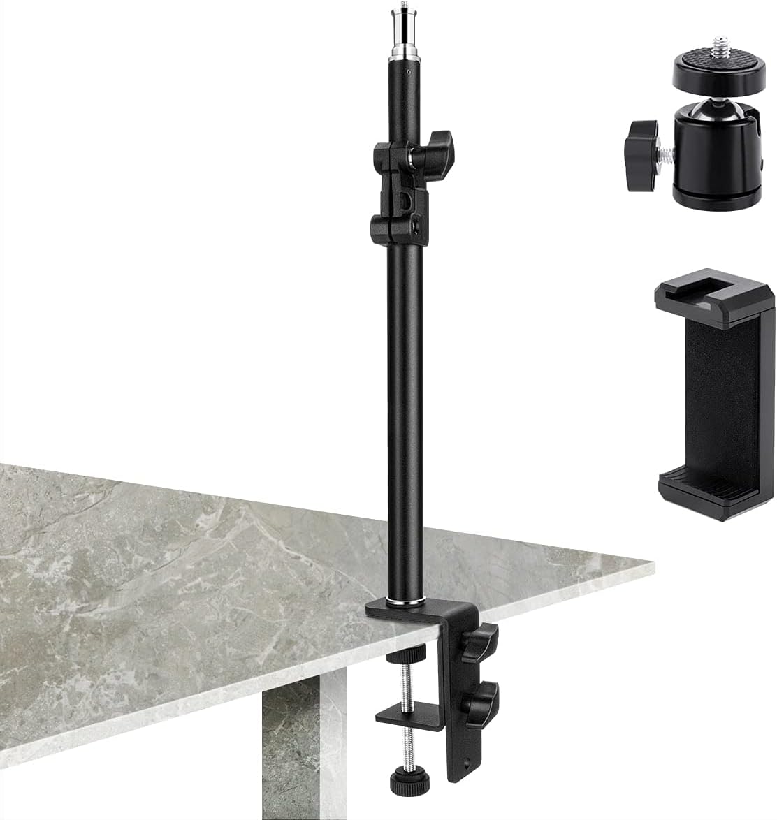 FOMITO Camera Desk Mount, 12.922 inch Tabletop C Clamp