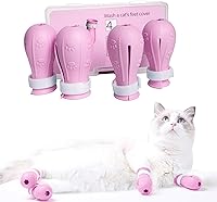 Vista 19 de Adjustable Silicone Cat Scratch Proof Boots for Bathing and Grooming