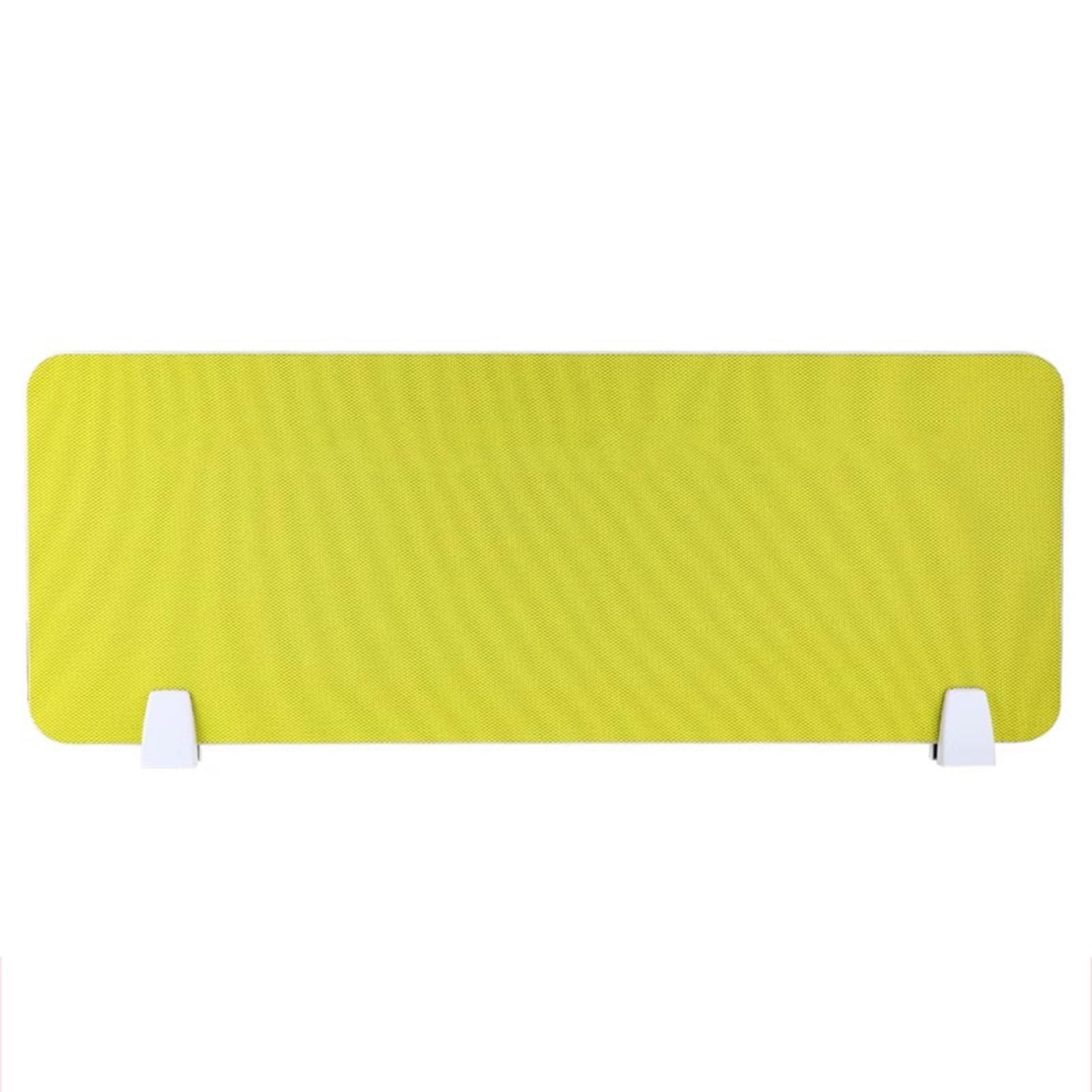THKSGIV NoiseReducing Desk Partition Freestanding Acoustic Privacy Screen 80x30cm for Home Office & Workspaces Ideal Students (Yellow)