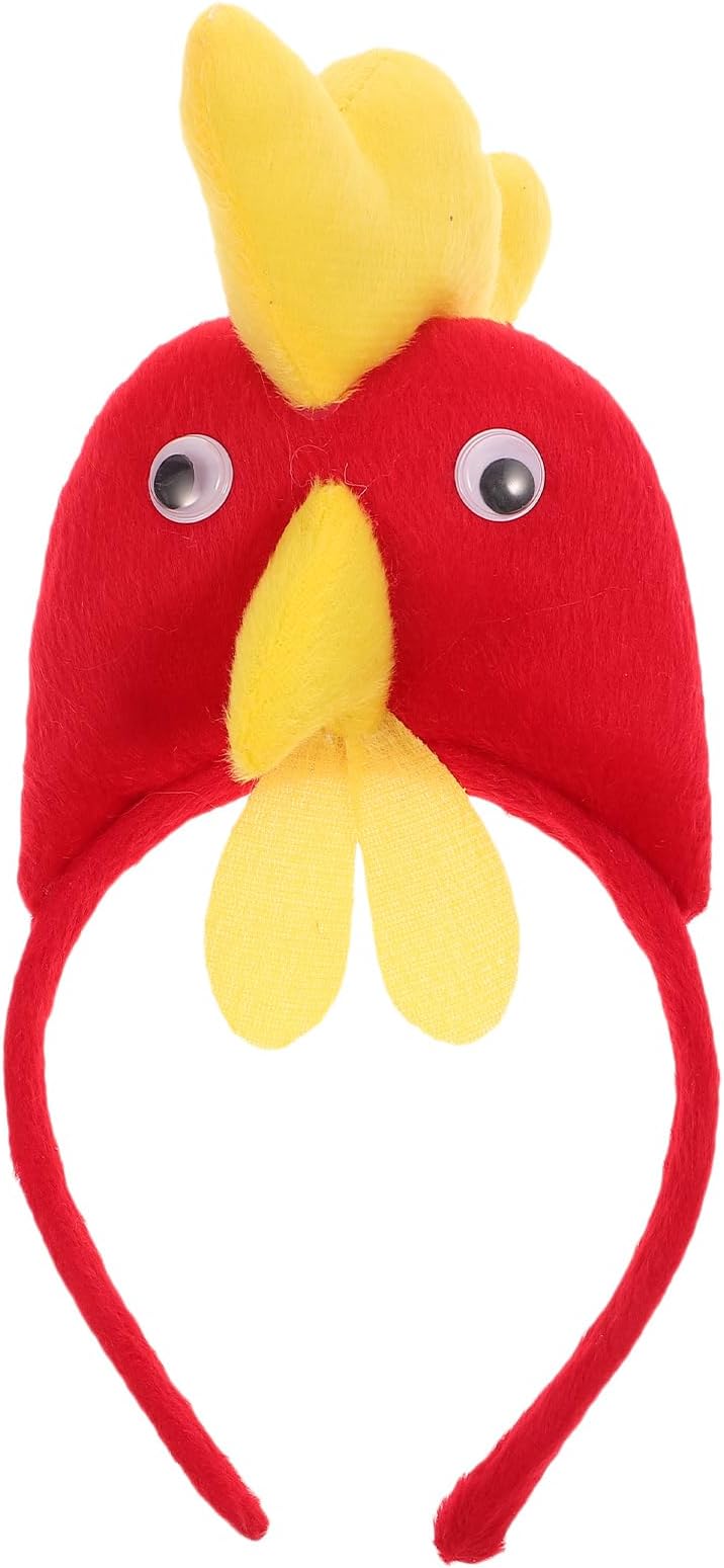 Amosfun Children Rooster Headband Chicken Costume Hair Band for Party Performance
