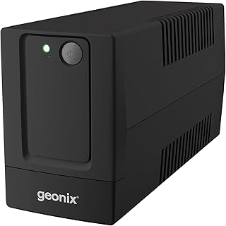 Geonix GXUPS600VA UPS 600VA/360W, Uninterrupted Power Supply System for Desktop PC Computers, Voltage Regulator, Auto Rest...