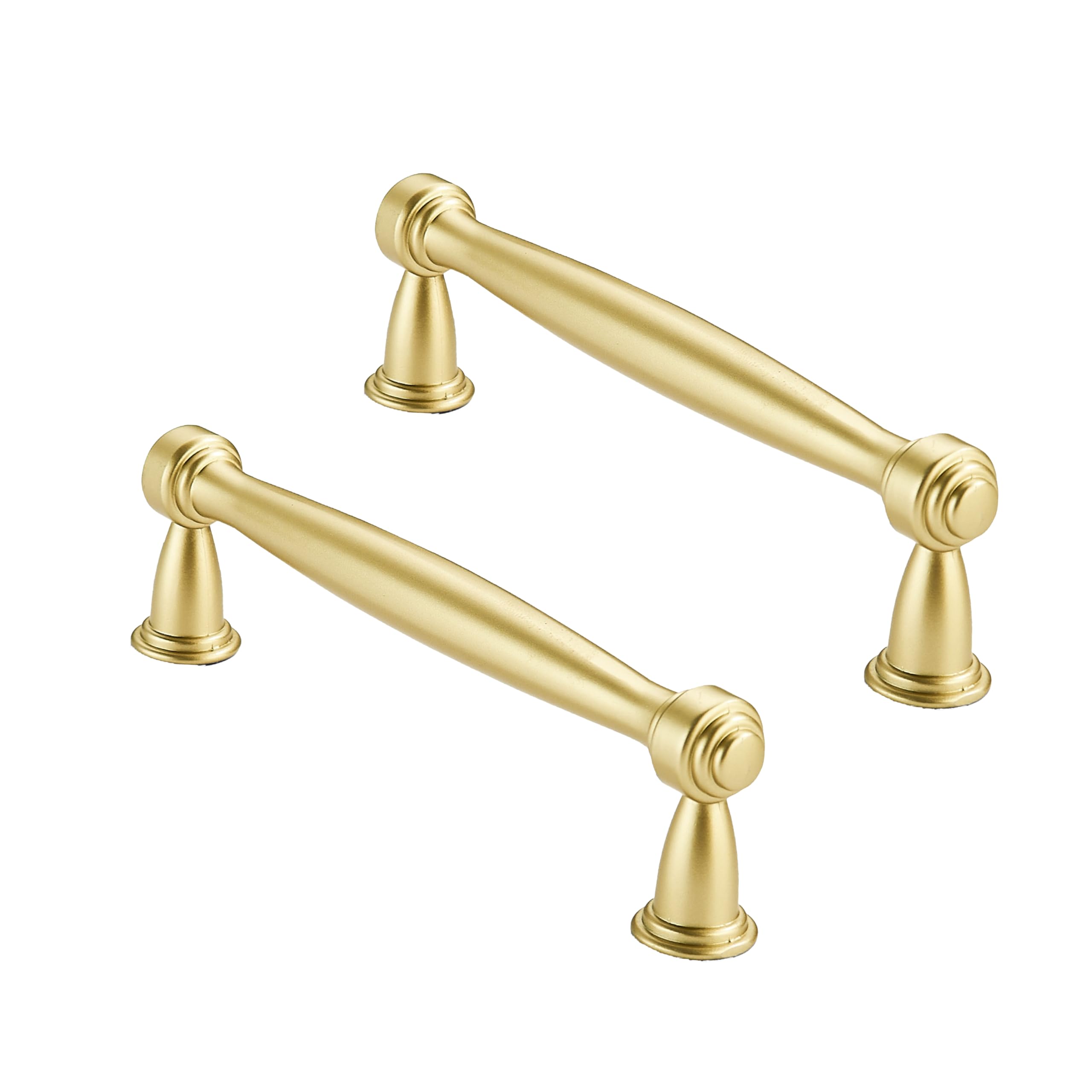 ZAUYX Solid Heavy-Duty 10-Pack 3-1/2 Inch Hole Center Antique Gold Cabinet Pulls Hardware is Suitable for Kitchens,cabinets,vanities,Bathroom cabinets — image 1