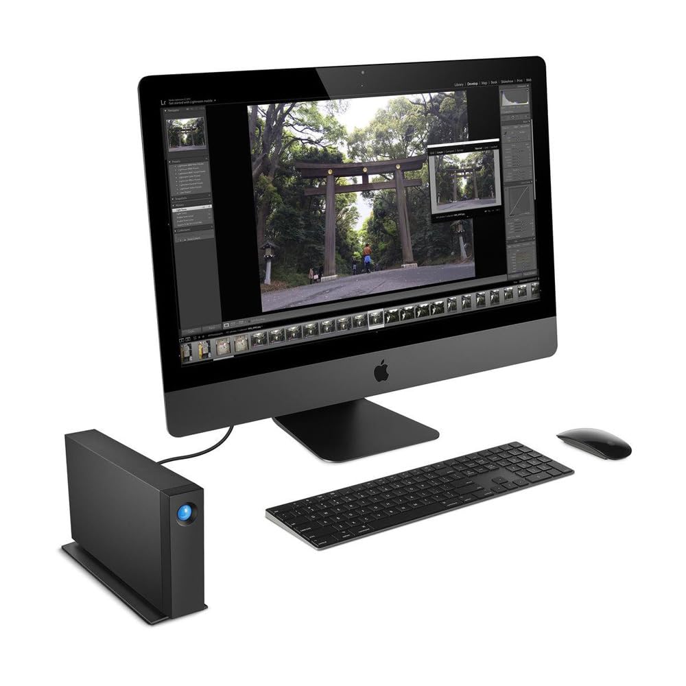 LaCie d2 Professional 8TB USB-C and USB 3.0 External Hard Drive + 1mo Adobe CC All Apps (STHA8000800)