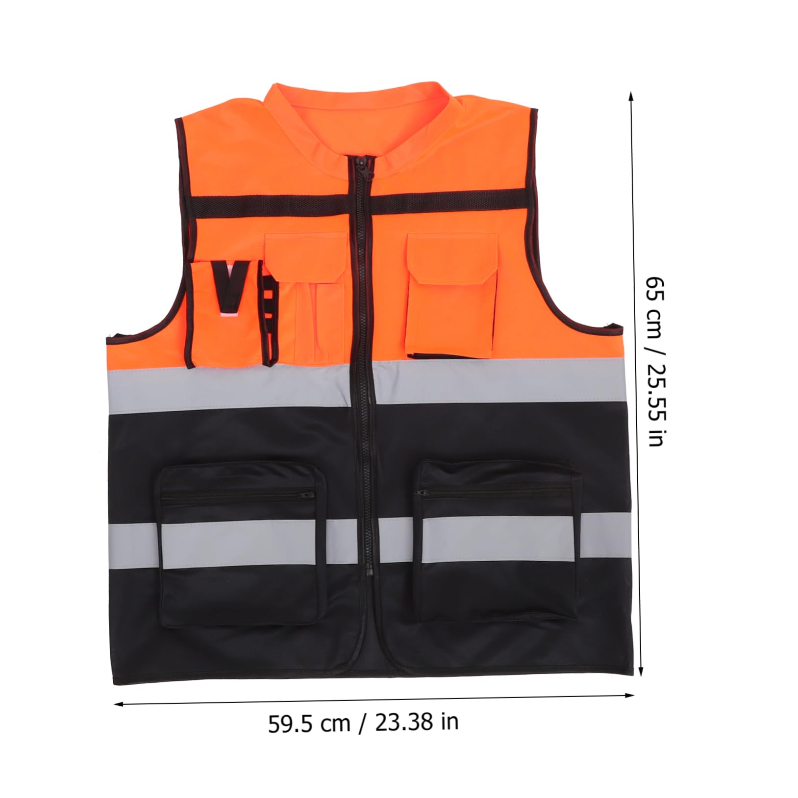 9 Pièces Gilet Réfléchissant pour Cyclisme Course Nocturne Haute Visibilité Gilet de Protection pour Hommes pour Travail Extérieur les Activités de Construction
