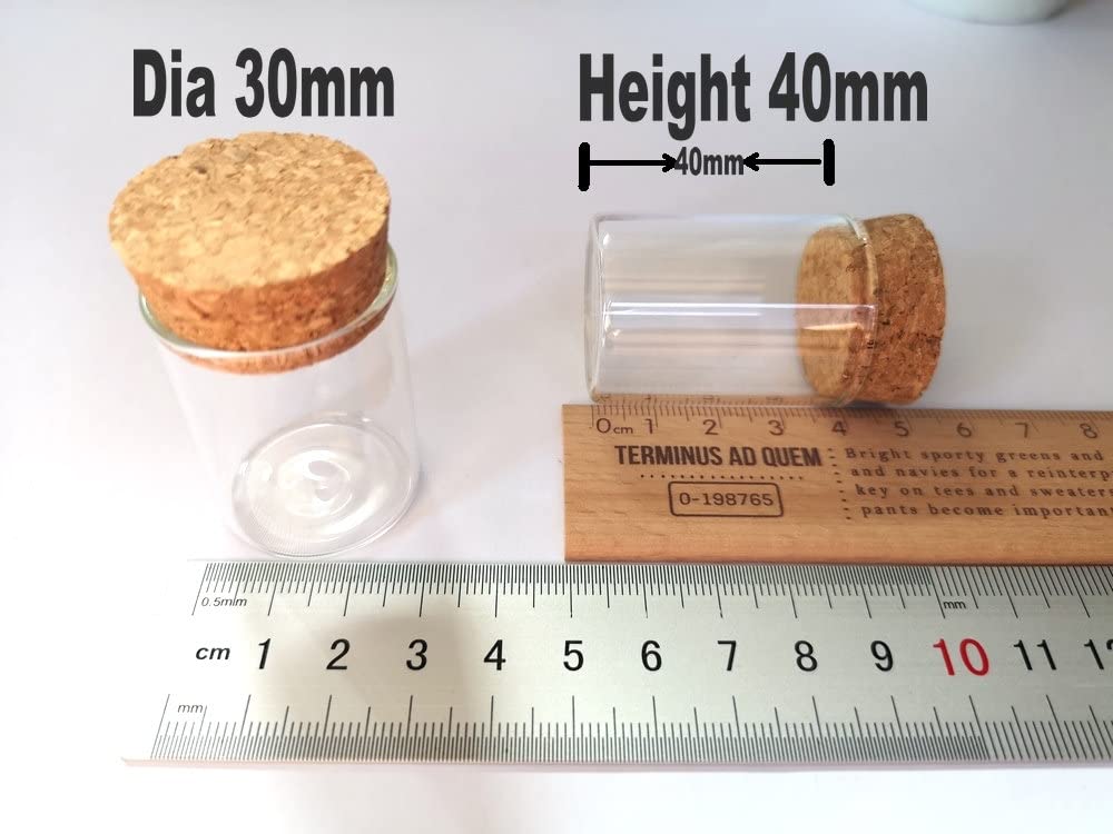 25 mini botellas de vidrio de 15 ml con corcho for deseos: frascos transparentes for almacenar tubos de ensayo, manualidades y regalos de boda.