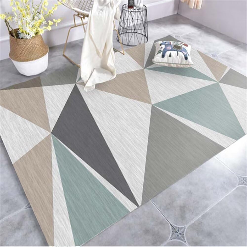 Alfombra Infantil Carretera Geometría Moderna Alfombra Juegos Infantil Multicolor Alfombra habiracion Decoracion hogar Moderno alfombras de Gateo Alfombra Bebe Juegos160x230CM