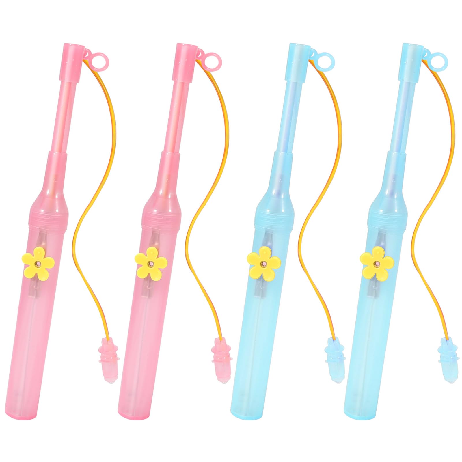 4 Bâtons De Lanterne LED - Longueur 20 Cm - Piles AA Non Incluses - Pour Enfants, Halloween, Noël, Fêtes - Couleurs Assorties