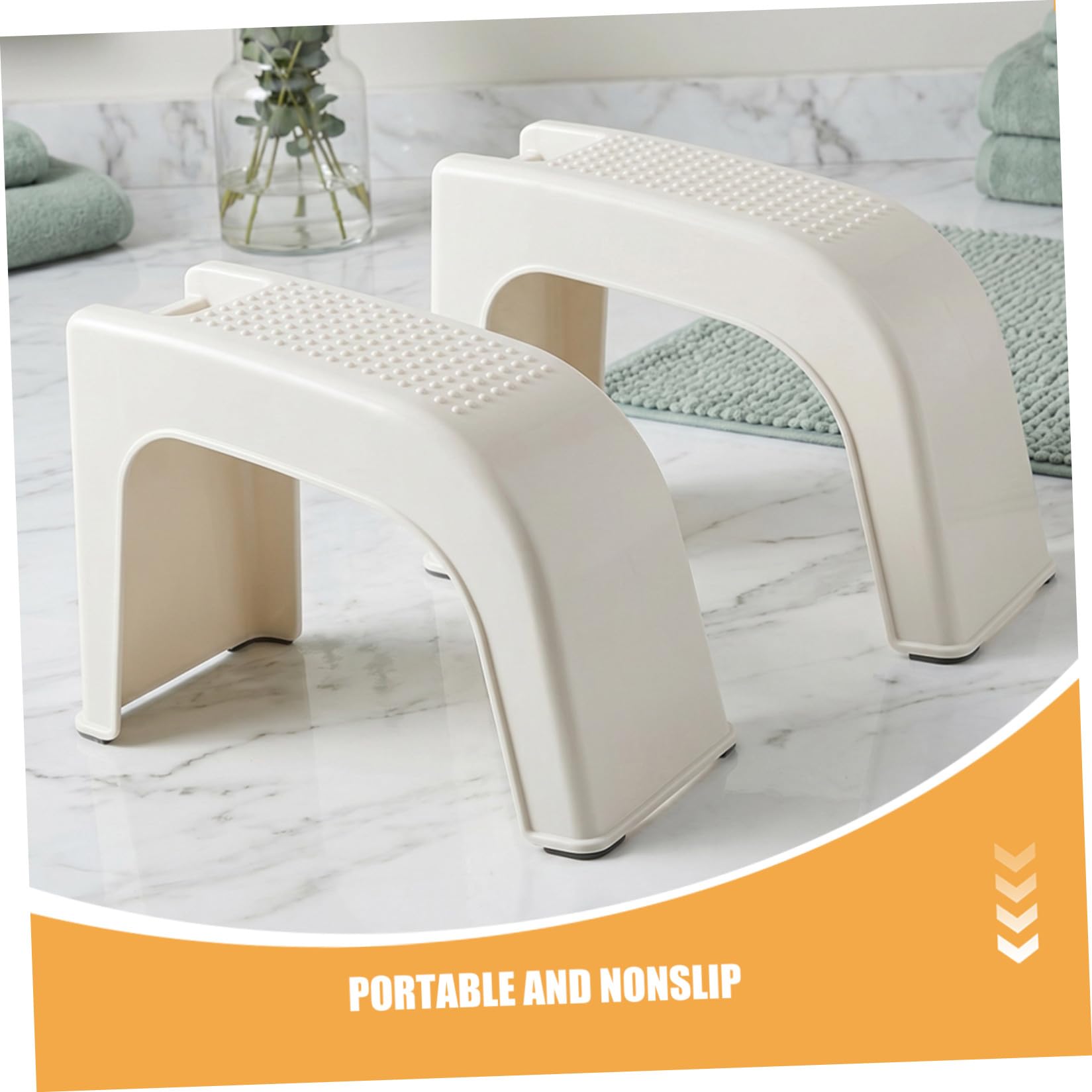 2 Pezzi Sgabello Antiscivolo con Manicure Pedicure per e di Professionale Supporto Ergonomico per Saloni Bellezza e Cura Personale