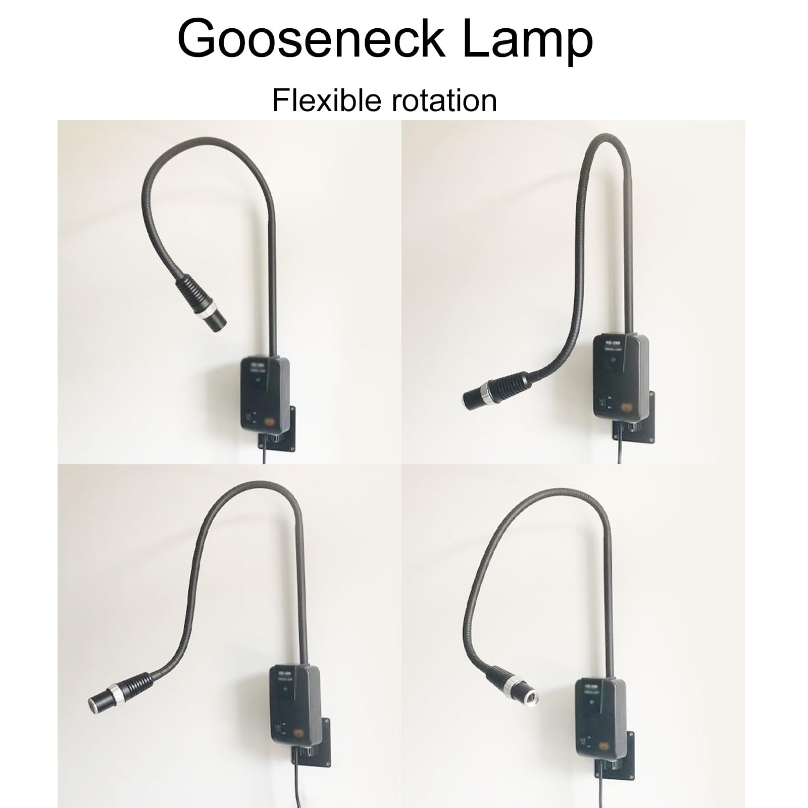 Mobile LED-OP-Leuchte, schattenfreie Schwanenhals-Untersuchungsleuchte, 360° drehbares Kaltlicht für Gynäkologie & kosmetische Zahnheilkunde, vielseitige Befestigungsmöglichkeiten, ideal für