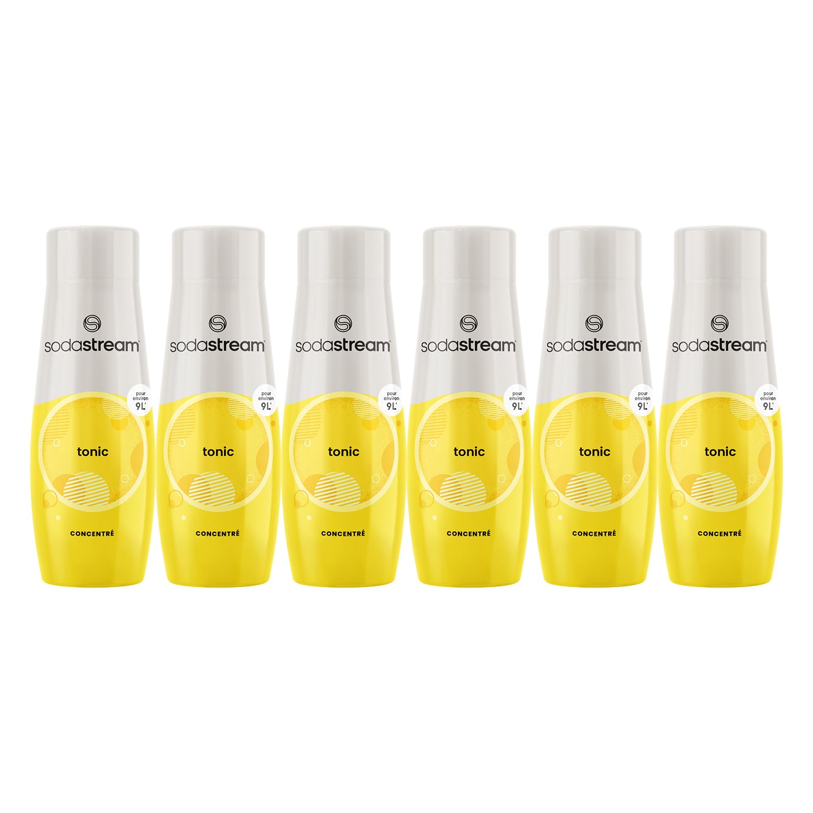 Concentrés SODASTREAM - Lot de 6 concentrés Tonic - Jusqu'a 54L de boissons - 440 ml