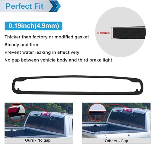 Miniatura 4 de 3 tercera junta de luz de freno compatible con Chevy Silverado 1999-2006 1500 2500 3500 GMC Sierra 1500HD 2500HD 3500HD montaje alto montaje adhesivo