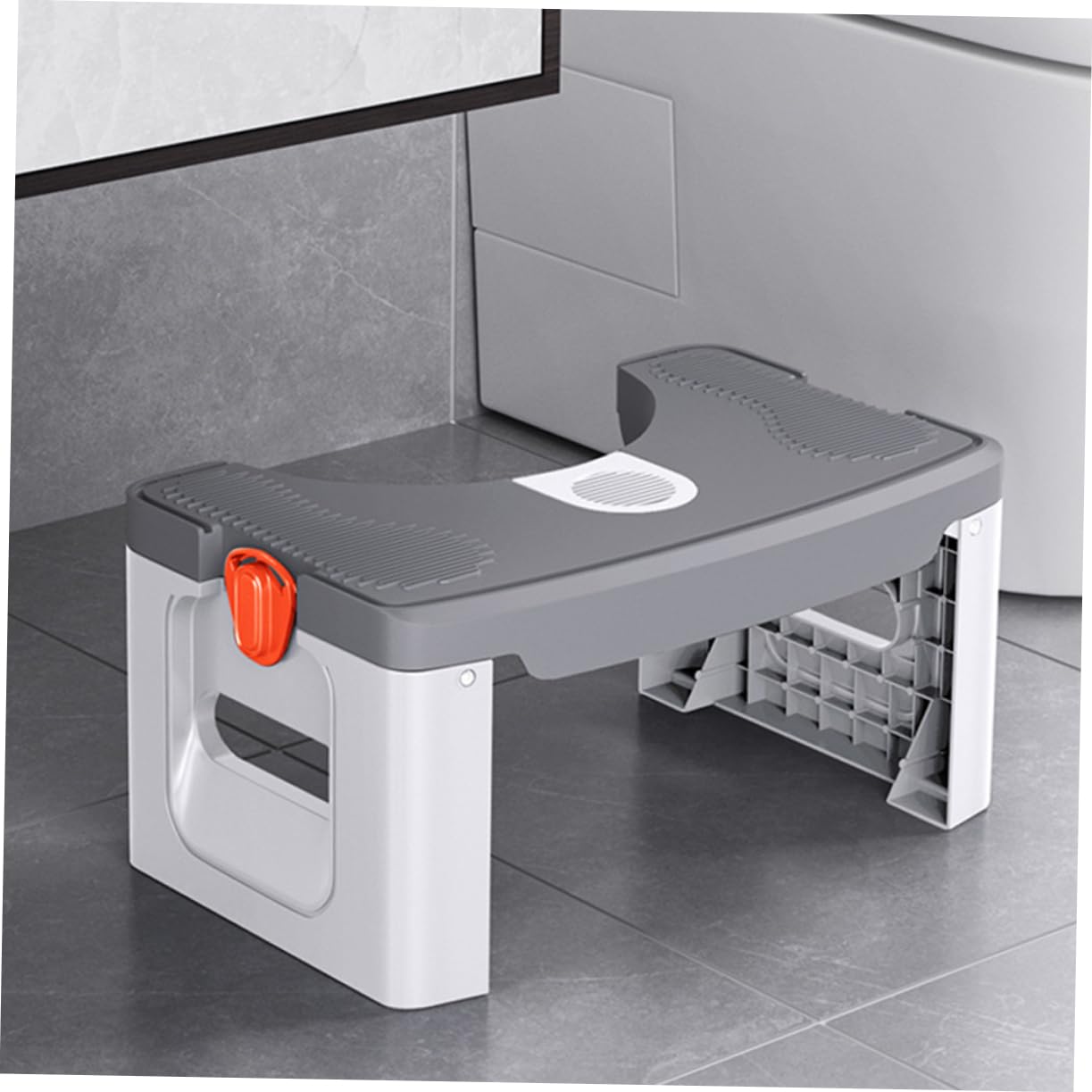 FOMIYES Squatting Toilet Stool Folding Step Stool for Adults Sturdy Footstool for Bathroom Home Comfortable for Boys and Girls Adults