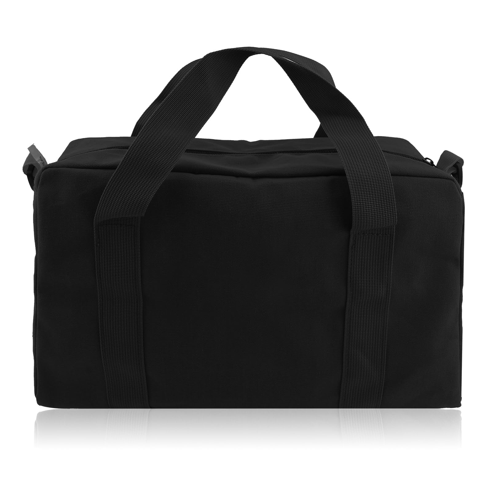 Tool Bag,Heavy Duty Canvas Tool Bag,Wide Mouth Tool Tote Bag,Large Capacity Tool Storage Bags for Men,Muti-Purpose Tool Organizer Tote Bag for Storage Wrenches Pliers Tools (Black