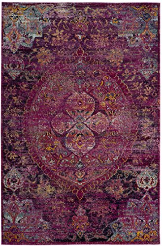 Tapete Decorativo Safavieh 4 x 6 Fucsia y Púrpura miniatura 3