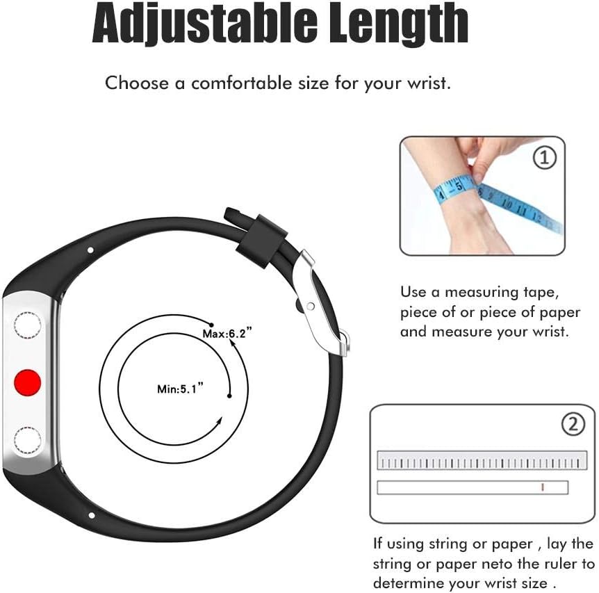 Dan&Dre Silicone Watch Bands - Replacement Bands Soft Comfortable Dual-color Watch Strap Compatible for POLAR v800 image 2