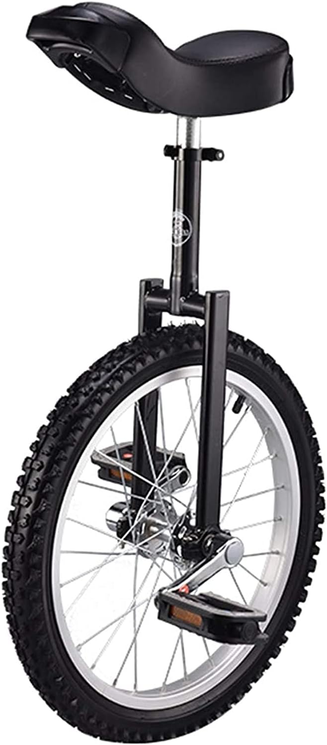 18inch Balance Cycling Unicycle Aujustable Height Learning Training with Adjustable seat and Non-Slip pedalsWeight Loss/Travel/to Enhance Physical Fitness