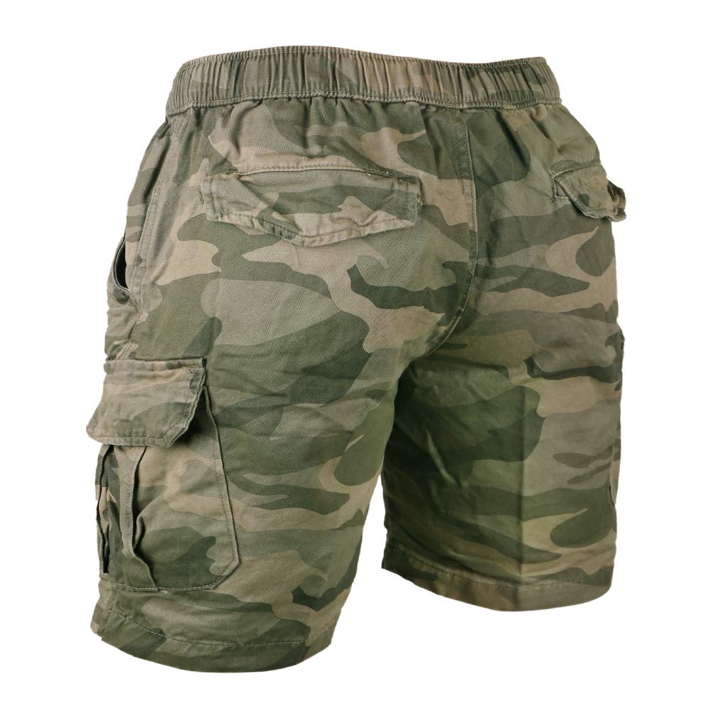 Muscle Alive Uomo Vintage Cargo Shorts Gli Sport Bermuda Campeggio Escursionismo Camuffare Pantaloncini Cotone
