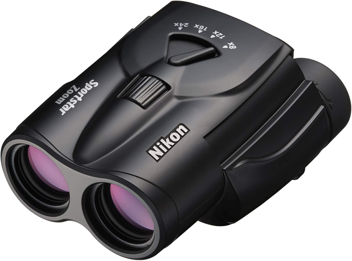 Nikon Sportstar Zoom 8-24x25 (16736) Small Black Variable Zoom Binoculars with Nikon Lens Pen and Cleaning Cloth - Compact Binoculars for Adults, for Sports Watching, Wildlife, and Hiking - Image 5