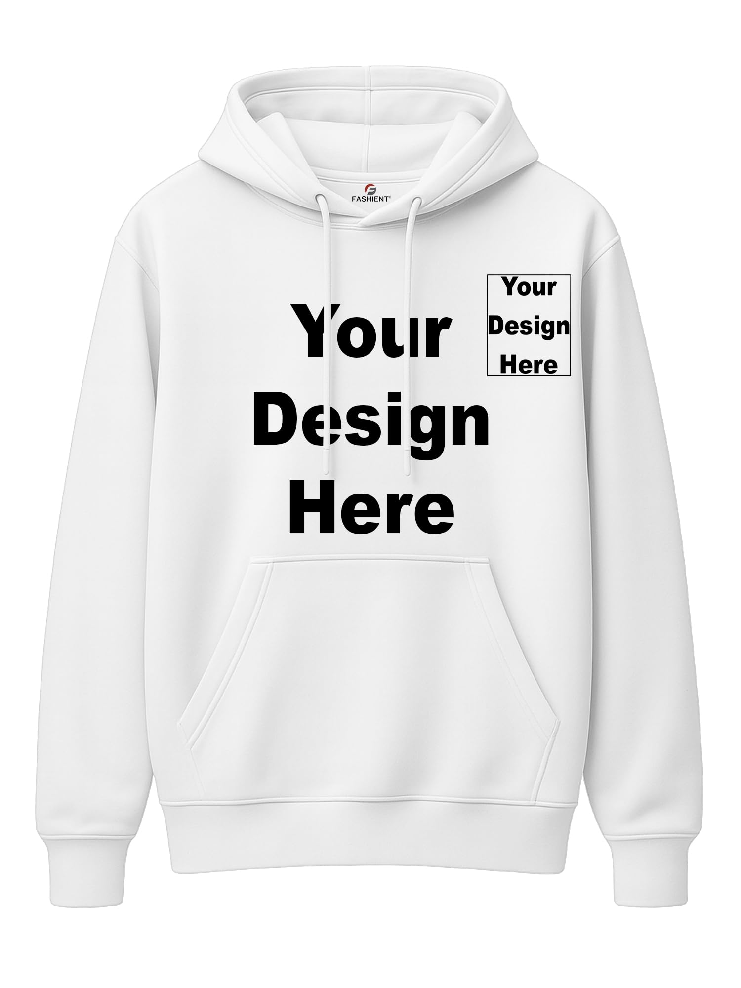 fashient Men's Customised Hoodie | Personalized Print Hoodie with Your Own Design, Photo, Logo or Text | Cotton Fleece Sweatshirt for Gifting, Events-picture-56