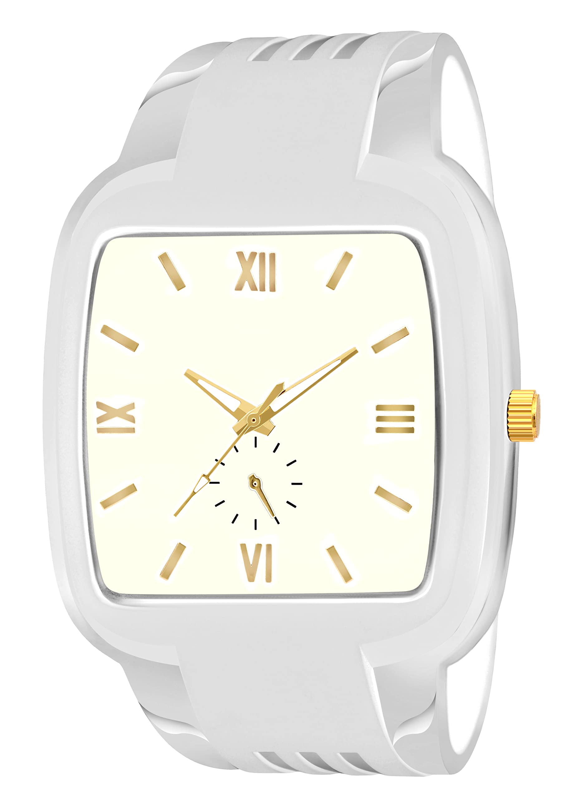 IIK COLLECTION Rectangle Dial with PU Soft Strap Analogue Wrist Watch for Men and Boys (B0B1V3WVV8) Amazon Price History, Amazon Price Tracker