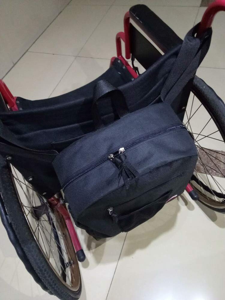 GHzzY Rollstuhlrucksack - Aufbewahrungstasche für Rollstühle zum Tragen von losen Gegenständen und Zubehör - Passend für die meisten Roller, Walker und Rollstühle