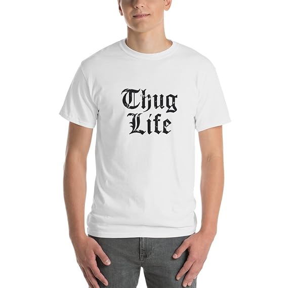 Thug life shirt white Clearance