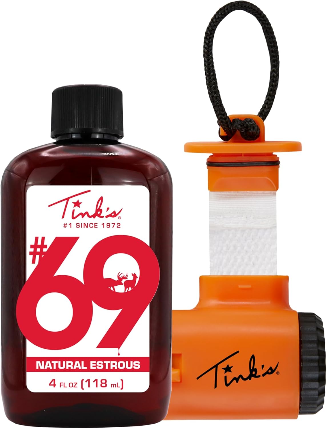 TINK'S #69 Doe-in-Rut 4 oz Buck Lure & Scent Reel Combo Pack | Hunting Lure/Attractant | Advanced Deer Lure