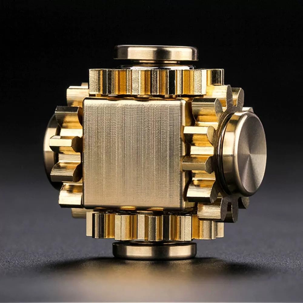 Mini Gear Metal Alloy Spinner,Fidget Toys Cube Metal Spinning Toy Stress Relief Toy For Adults Children Gifts