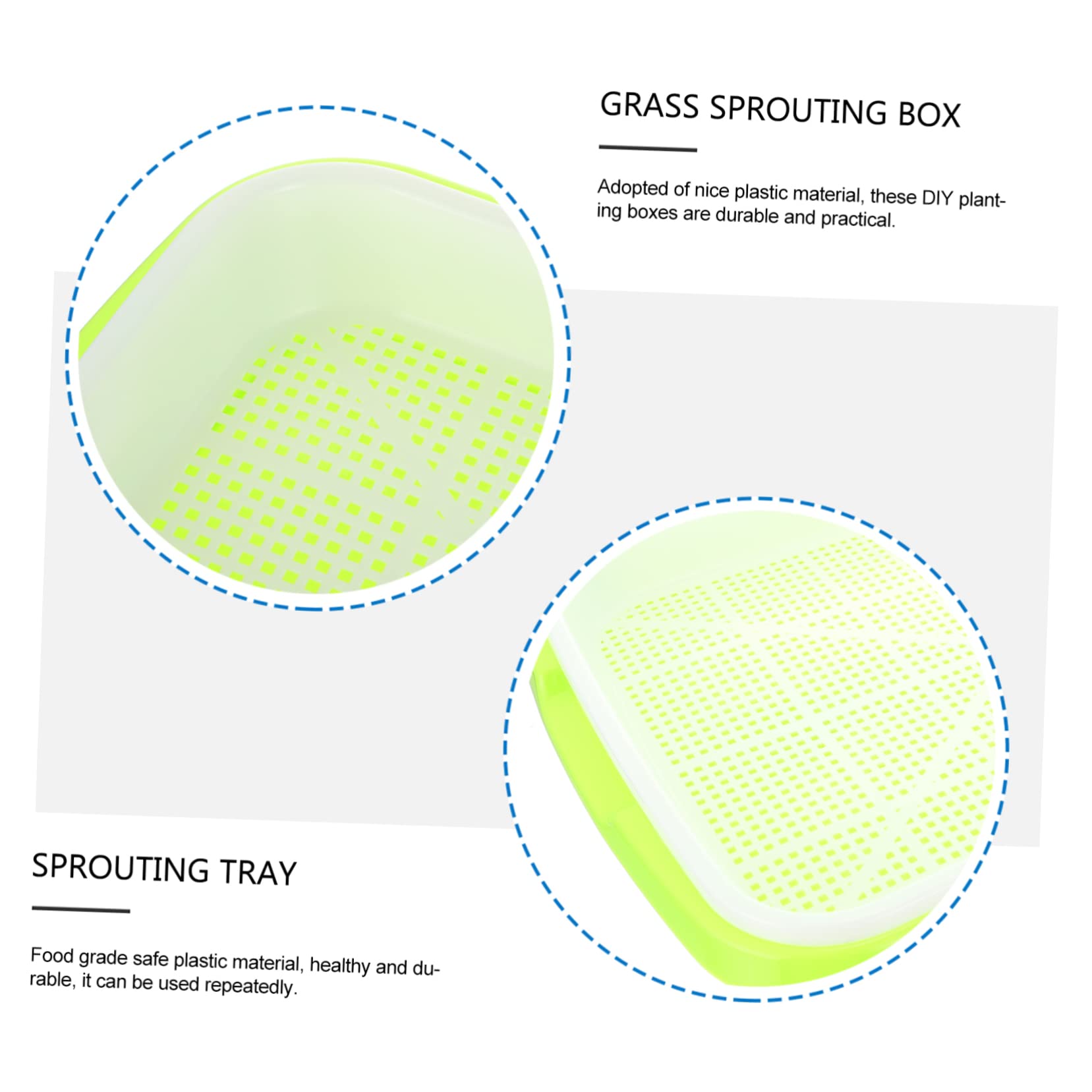 Supvox Hydroponik Set 3-tlg. - Anzuchtschalen Für Keimlinge Ohne Erde