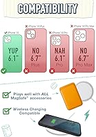 Vista 5 de Smartish® funda protectora magnética para iPhone 14 - Funda Gripzilla compatible con MagSafe [Resistente + Dura] Funda blindada de agarre pesado